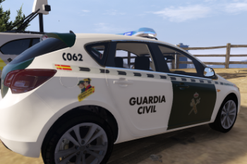 Opel Astra J Guardia Civil Seguridad Ciudadana Fivem Replace